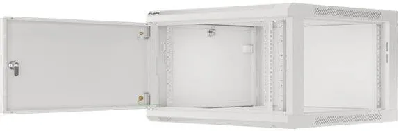 Rack LANBERG Rack cabinet 19" wall-mount 12U/600x450 for self-assembly with metal door (flat pack), grey