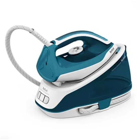 TEFAL Statie de calcat Express Essential SV6115E0, 2200W, presiune 5.2 bari, jet de abur 280g/min, capacitate recipient 1.4L, alb/verde