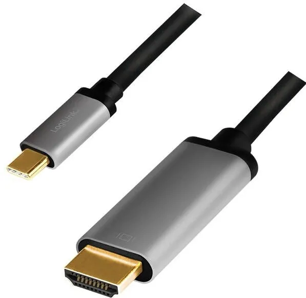Logilink USB-C to HDMI cable, 4K 60Hz, alu, 1.8m