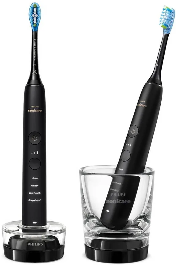 Periuta Electrica Philips Sonicare Set 2x Periute de dinti electrice DiamondClean 9000 HX9914/54 Negru
