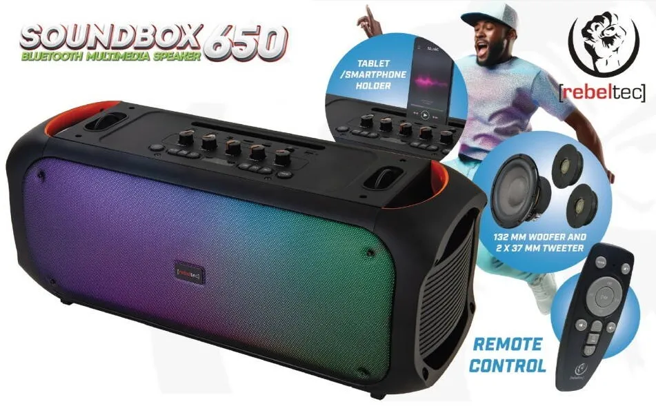 Rebeltec Bluetooth Speaker FM/USB SoundVox 650