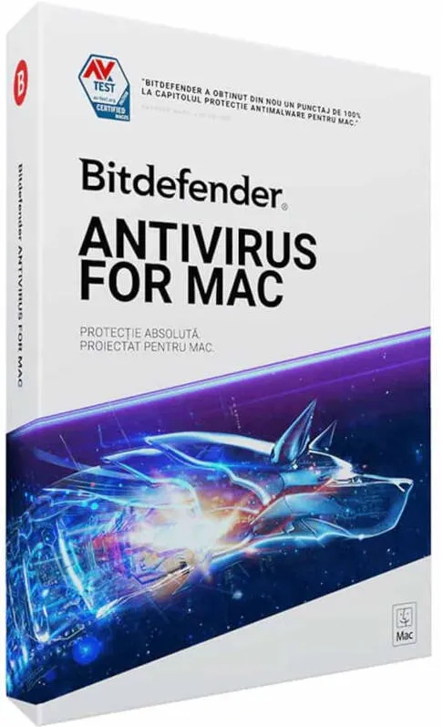 Software Securitate Bitdefender Antivirus pentru Mac, 1 Dispozitiv, 1 An, Licenta noua, Retail