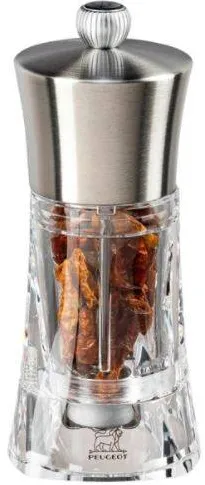 Peugeot OUESSANT Rasnita de condimente otel/transparent 14cm