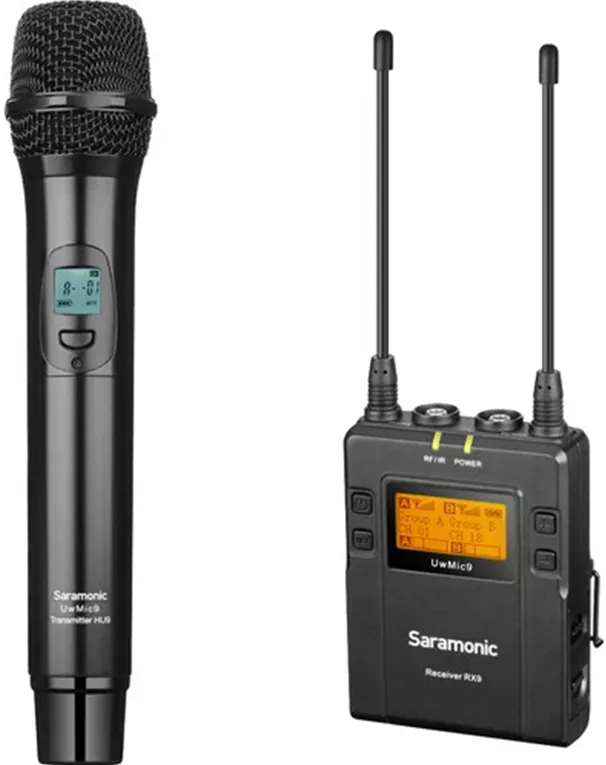 Microfon SARAMONIC Set microfon wireless Saramonic UwMic9 Kit4Microfon HU9, Negru