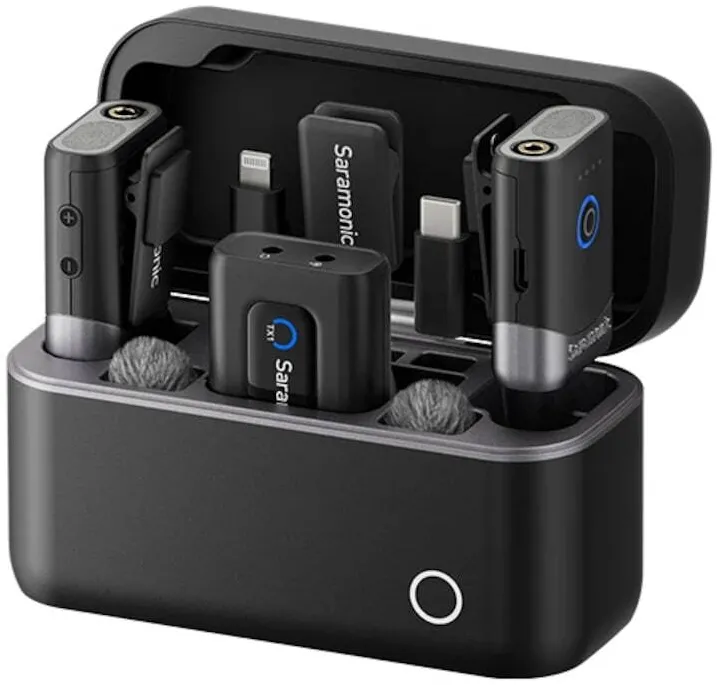 Microfon SARAMONIC Kit lavaliere wireless Saramonic Mix, 2TX-1RX2.4GHz