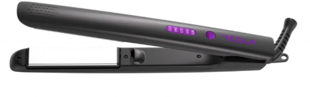 Tesla Placa de indreptat parul Tesla STH300BP, 210 gradeDisplay LED, Ceramic Turmalin, Negru/Violet