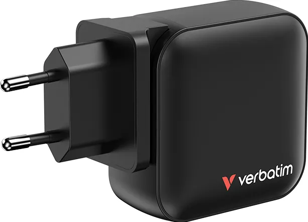 VERBATIM Incarcator Verbatim mini GaN, 100W, EU/UK/US2 x USB-C PD 100W,1 x USB-C PD 20W, 1xUSB-A QC 3.0