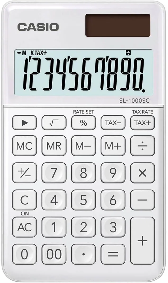 CASIO Calculator de birou SL-1000SC-WE white