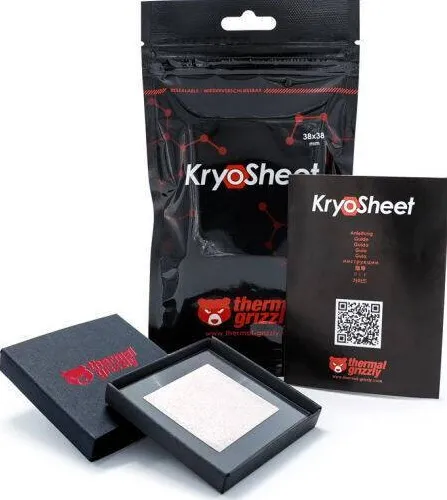 Pasta termoconductoare Thermal Grizzly PAD Termic KryoSheet, grafen, 38 x 38 mm
