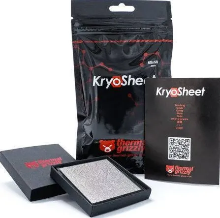 Pasta termoconductoare Thermal Grizzly PAD Termic KryoSheet, grafen, 50 x 50 mm