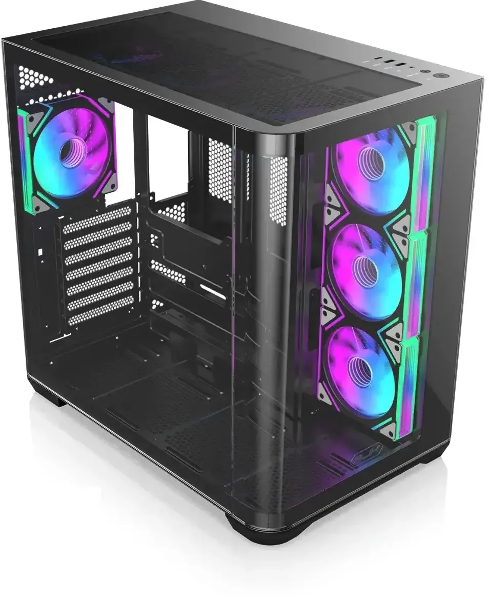 ForIT Sistem Desktop ForIT NanoPlay, Intel Ultra 5 225F 3.3GHz, 32GB DDR5 6400MHz, SSD 2 TB, GeForce RTX 5060 Ti 8GB