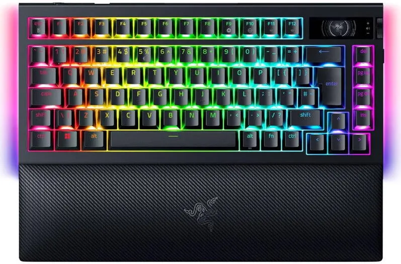 Tastatura RAZER Gaming Razer BlackWidow V4 Pro 75% Orange Tactile Gen-3 Switch Mecanica