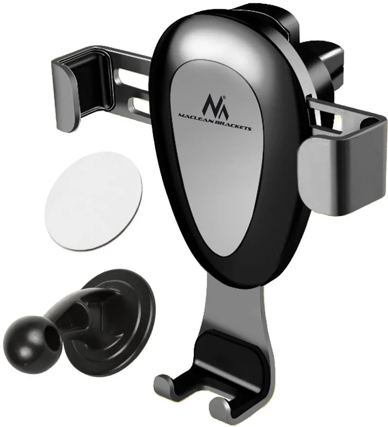 MACLEAN Suport telefon auto, universal, pentru grila de ventilatie, gravitate, max. distanta centru 90mm, MC-324