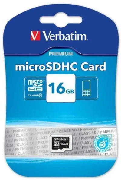 Card de Memorie VERBATIM Micro SDHC 16GB Clasa 10
