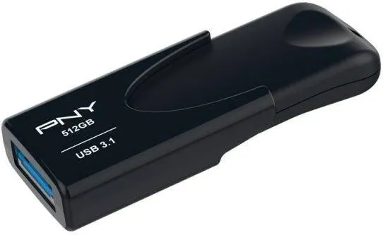 Memorie USB PNY Attache FD512ATT431KK-EF, 512GB, USB 3.1, Negru