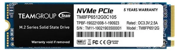 SSD Team Group MP33 512GB PCI Express 3.0 x4 M.2 2280