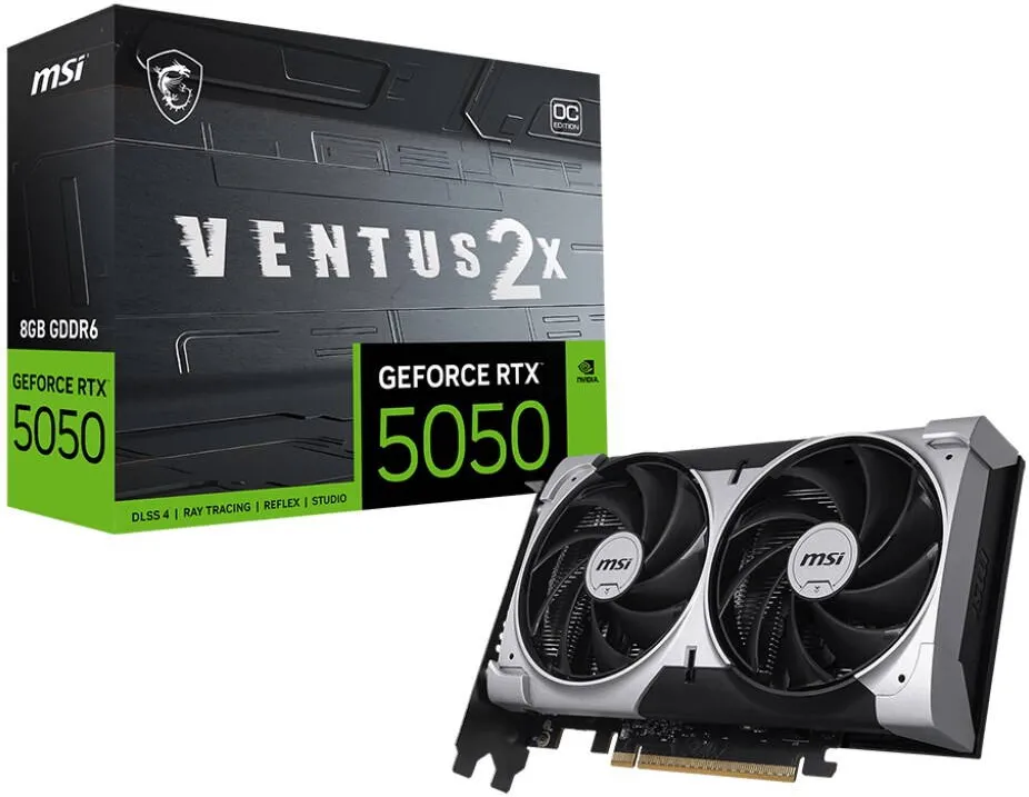 Placa Video MSI GEFORCE RTX 5050 8G VENTUS 2X OC NVIDIA 8 GB GDDR6