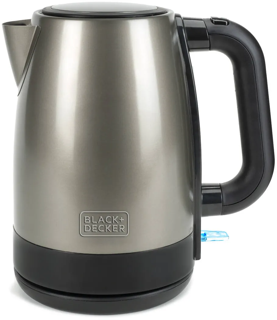 Fierbator Black & Decker BXKE2201E, 1.7L, 2200W, Black-Stainless steel