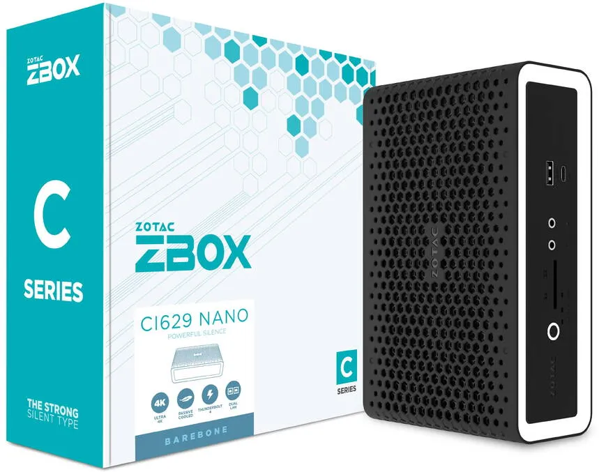Sistem Mini ZOTAC CI629 NANO BARBONE I3-1315/2 X DDR5-5200 25 ZOLL SATA HDMI