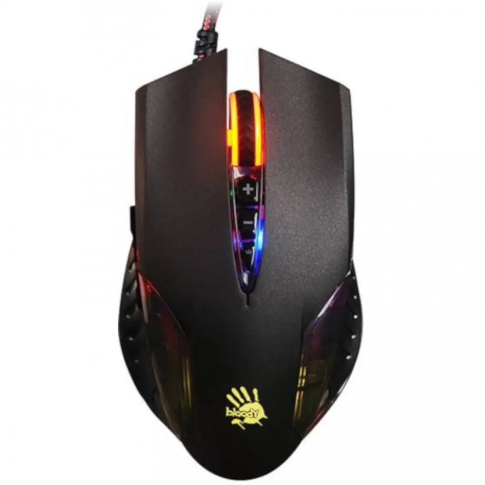 Mouse A4Tech MOUSE A4tech, gaming, cu fir, USB, optic, 3200 dpi, butoane/scroll 8/1, iluminare, butoane programabile, negru, "Q50" (timbru verde 0.18 lei)