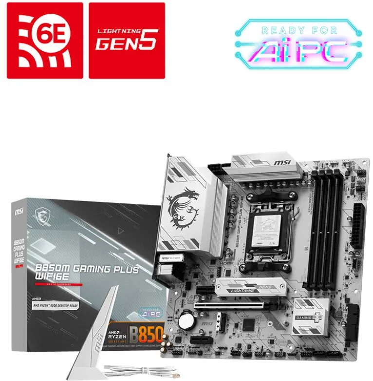 Placa de Baza MSI  B850M GAMING PLUS WIFI6E AMD B850 Socket AM5 micro ATX