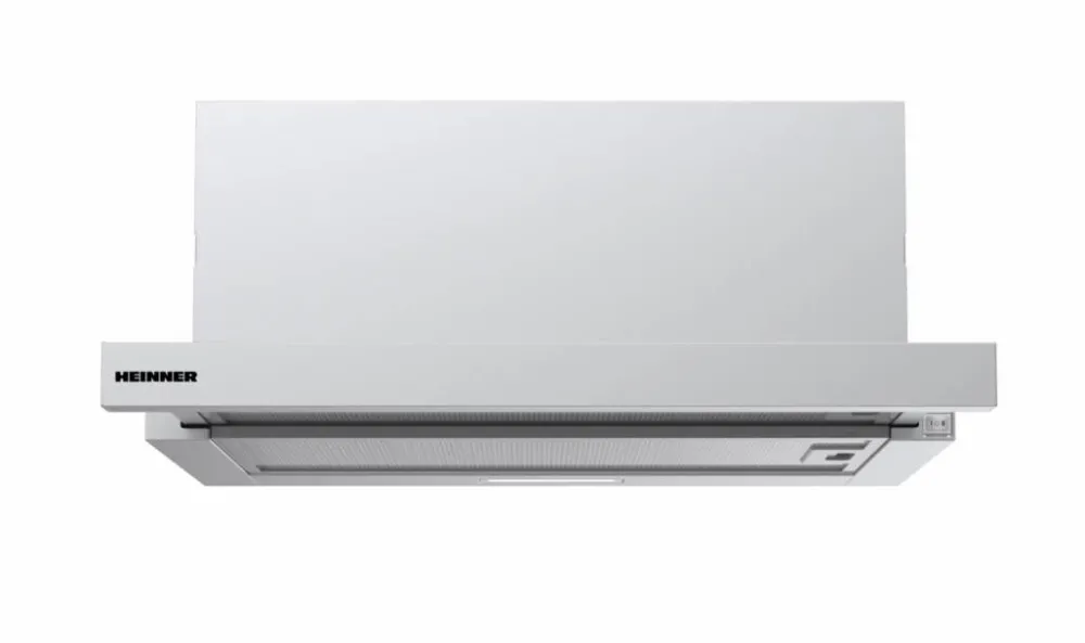 HEINNER telescopica HTCH-MD600IX, 630 m3/h, 2 viteze, 215 W, 1.5 W, Filtre aluminiu, Inox