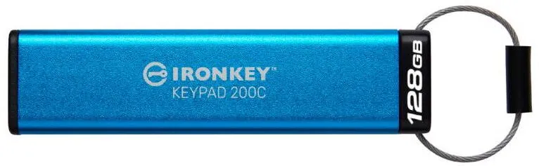 Memorie USB Kingston IronKey Keypad 200C 128GB USB-C