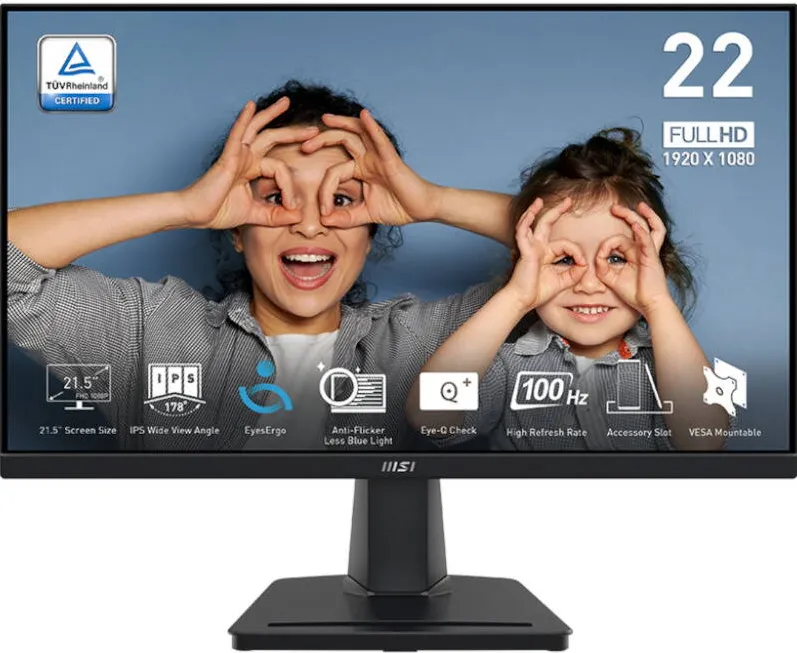 Monitor MSI Pro MP225 21.5 inch FHD IPS 1 ms 100 Hz