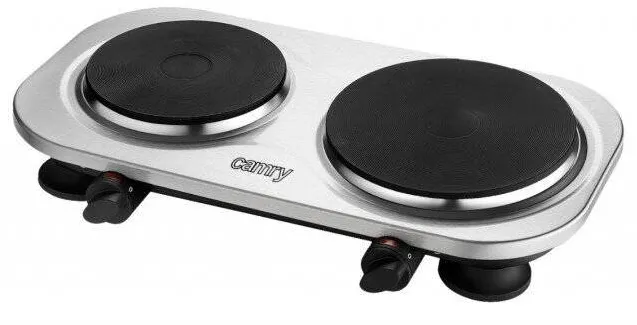 Plita CAMRY Camry CR 6511 Table hob, 2500W, diameters 185mm,155mm, two burners, stainless steel