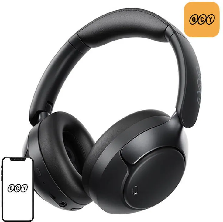 Casti Over-Head QCY Wireless headphones QCY H3 pro ANC (black)