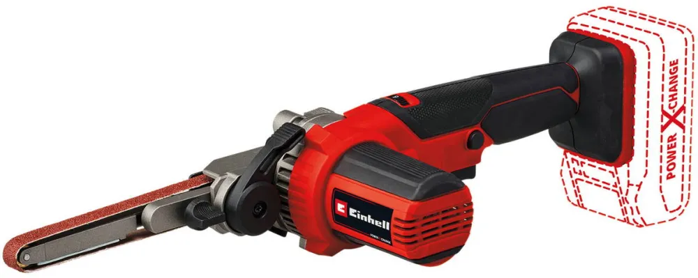 Einhell Slefuitor pe acumulator Expert TE-BF 18 Li-solo, 18 V, 250 - 1700 RPM, 40x457 mm dimensiune slefuire, geanta transport, 12 hartii de slefuit (P60, P80, P120), fara acumulator/incarcator