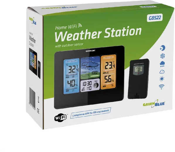 GREENBLUE Statie Meteo DcF WiFi GreenBlue GB522 Multi