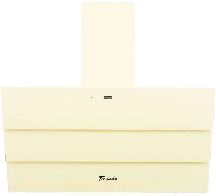 Tornado Hota Decorativa Megas 1200 (90) LED, clasa A, 1 motor Turbo, latime 90 cm, 4 viteze, absorbtie 1200 m3/ora, filtru anti-grasimi aluminiu 5 straturi, Bej