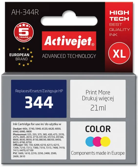 Cartus Imprimanta ACTIVEJET COMPATIBIL for Hewlett Packard No.344 C9363EE