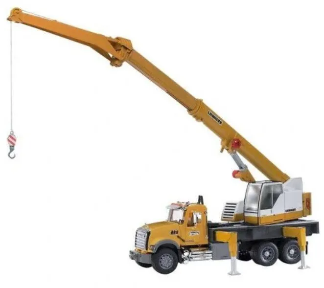 Masinuta BRUDER MACK Granite Liebherr Crane truck