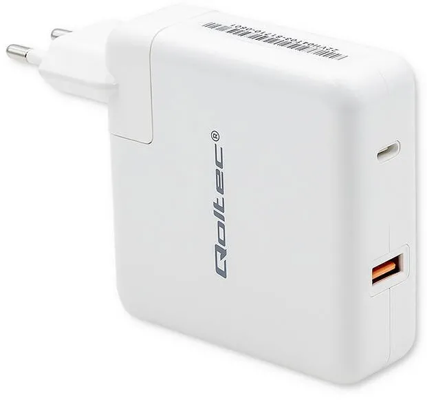 Incarcator   QOLTEC Power GaN FAST 108W, USB C, white
