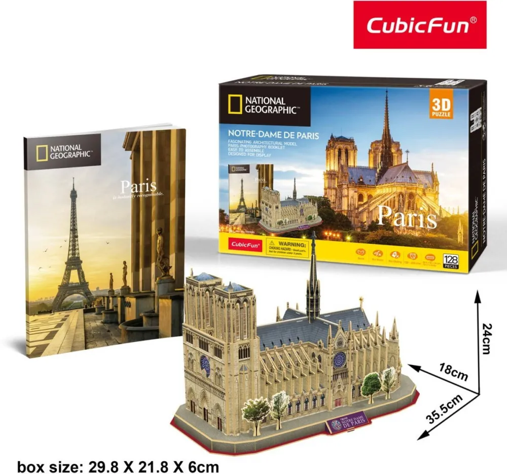 Puzzle Cubic Fun Cubicfun 3D Notre Dame N.G.