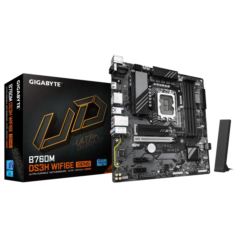 Placa de Baza GIGABYTE B760M DS3H WIFI6E GEN5
