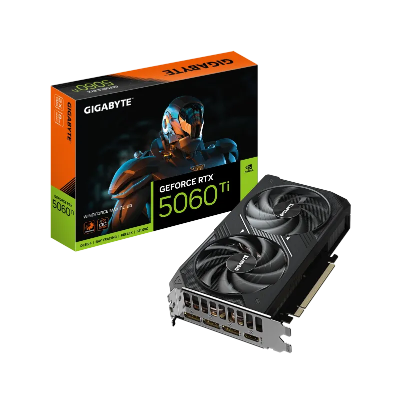 Placa Video GIGABYTE RTX 5060TI EAGLE MAX OC 8GB