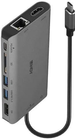 Hub USB Lindy USB 3.2 Type C Laptop Mini Dock