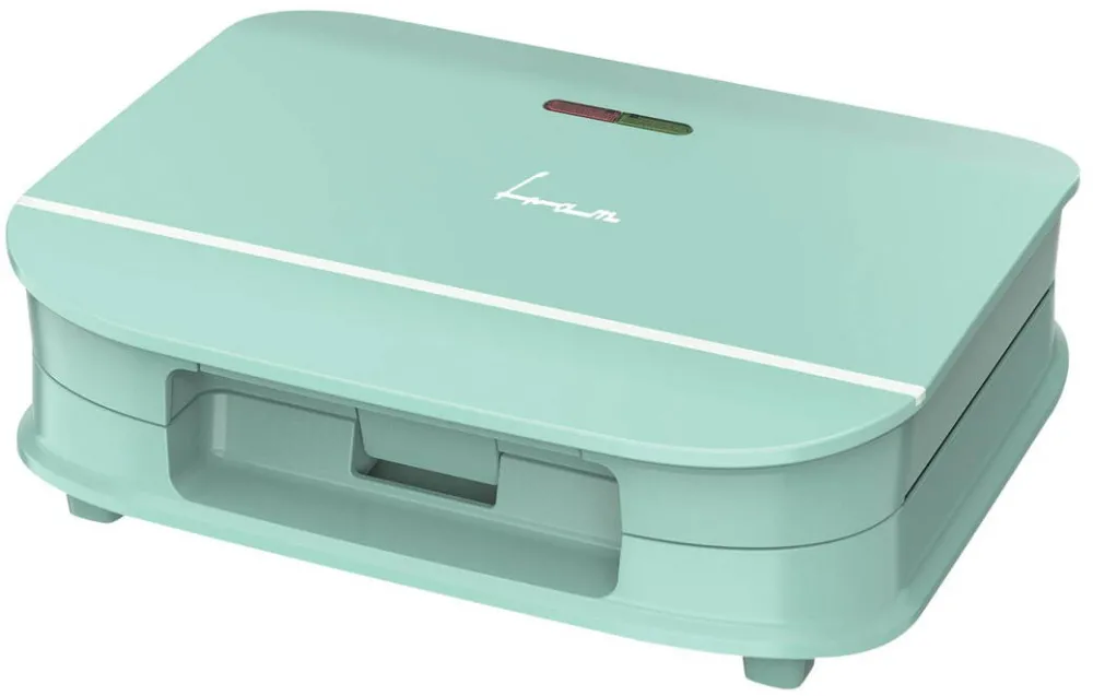 FRAM Sandwich maker FSM-700GR, 700 W, 2 sandwich-uri, Placi fixe cu invelist antiaderent, Depozitare verticala (Verde)