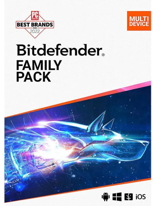 Software Securitate Bitdefender Antivirus Family Pack 2021, 15 Dispozitive, 1 An