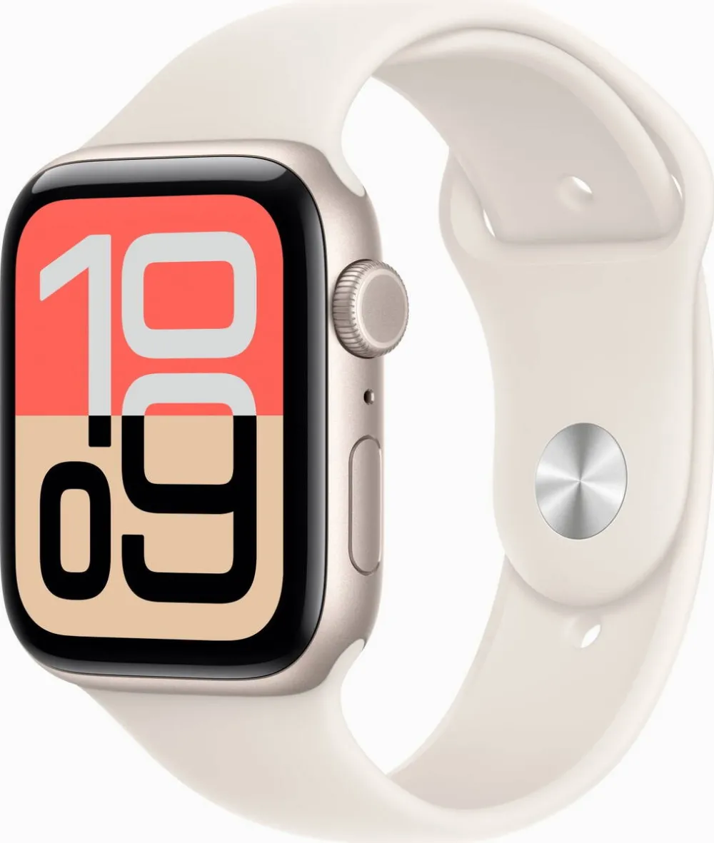 Smartwatch Apple Watch SE 3 GPS+Cellular 44mm Starlight Aluminium Case with Starlight Sport Band - M/L