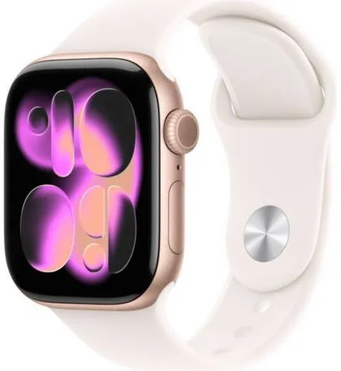 Smartwatch Apple Watch Series 11 GPS 42mm Rose Gold Aluminium Case with Light Blush Sport Band - S/M