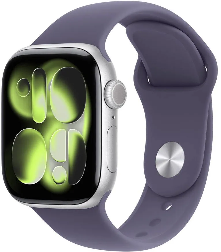 Smartwatch Apple Watch Series 11 GPS 42mm Silver Aluminium Case with Purple Fog Sport Band - S/M