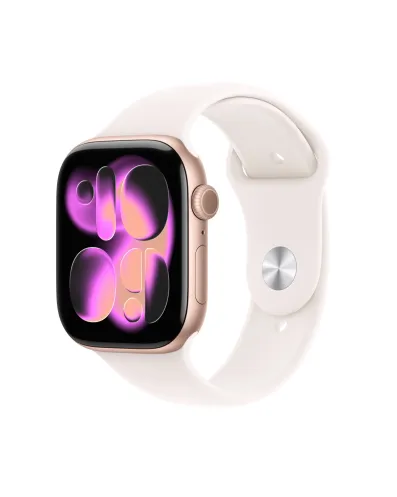 Smartwatch Apple Watch Series 11 GPS 46mm Rose Gold Aluminium Case with Light Blush Sport Band - M/L