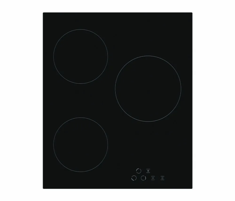 Plita Simfer H4.030.DECSP, Vitroceramic, Width 45 cm, 3 cooking zones, Touch control, Black