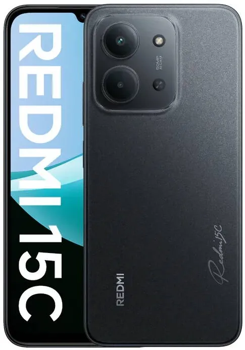 Smartphone Xiaomi Redmi 15C 4G (Midnight Black) Dual SIM 6.9" IPS LCD 720x1600/2.0GHz&1.8Ghz/128GB/4GB RAM/Android13/4G,MZB0KOAEU