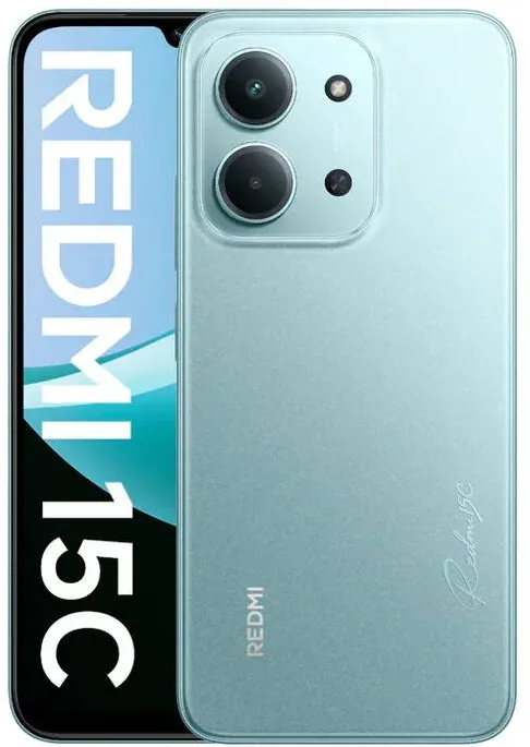 Smartphone Xiaomi Redmi 15C 4G (Mint Green) Dual SIM 6.9" IPS LCD 720x1600/2.0GHz&1.8Ghz/128GB/4GB RAM/Android13/4G,MZB0LCFEU