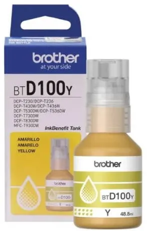 Cartus Imprimanta Brother BTD100Y Genuine Yellow Ink Bottle